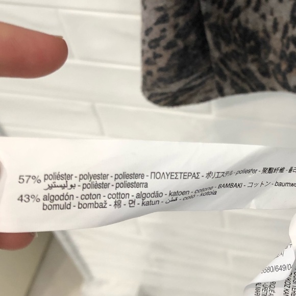 ZARA Circular Animal Print Ruffled hem Dress - Picture 4 of 5